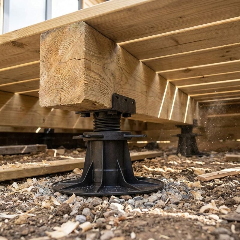 Plot pour terrasse bois réglable - 105 à 170 mm - VERINDAL Unité - 5
