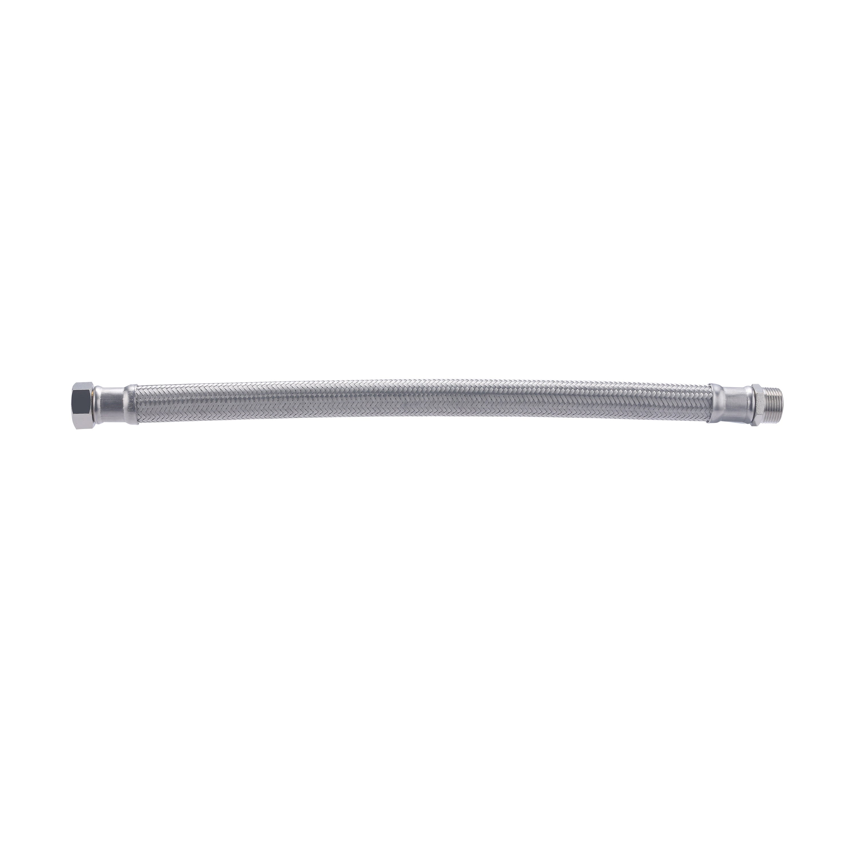 Flexible de acero inoxidable macho 1/2 - hembra 3/4 Longitud 40 centímetros Diámetro interior 13 mm QUICK PLOMBERIE - 3