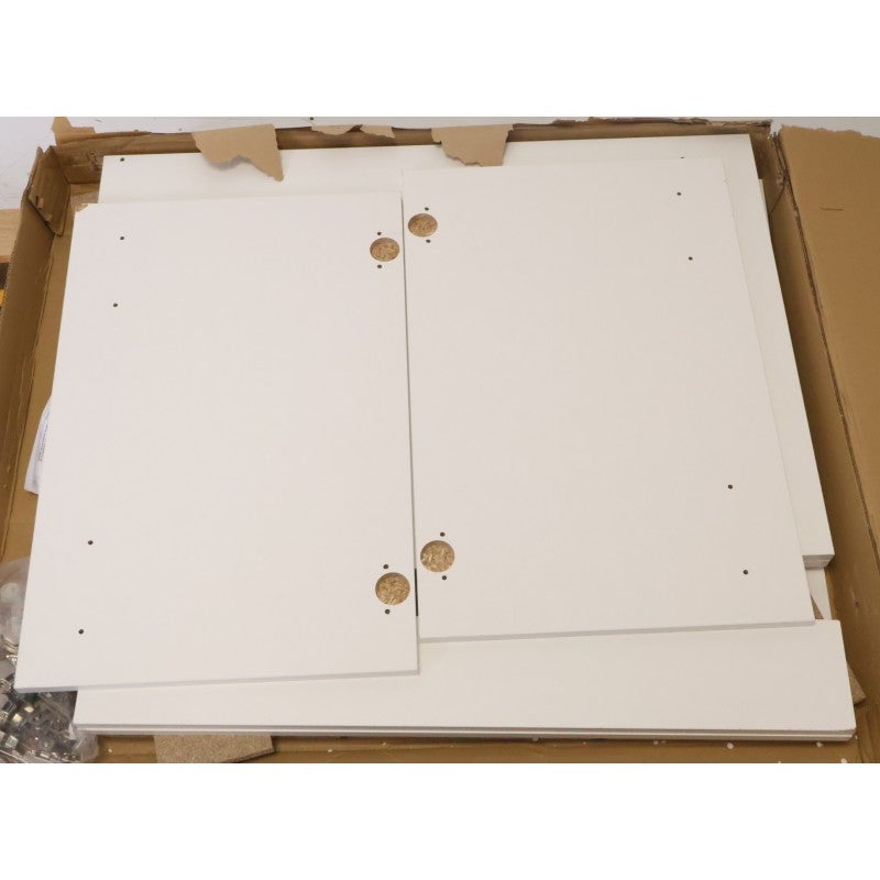 Meuble sous-évier SIM'NF mélaminé blanc 2 Portes - 80cm - 2