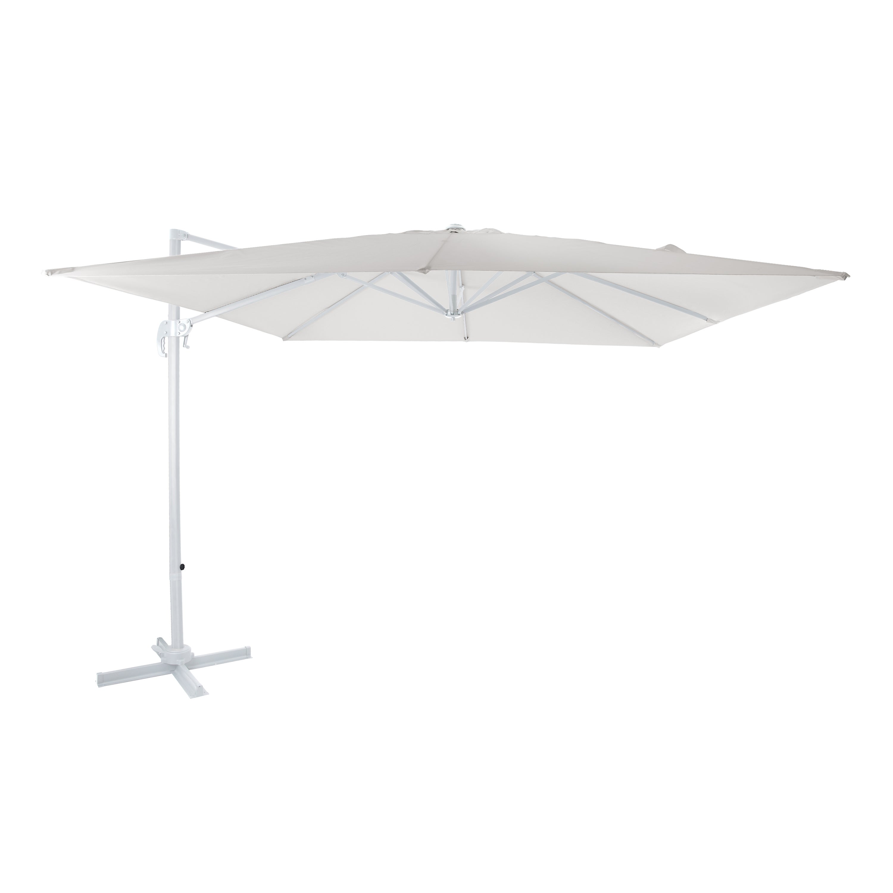Parasol Déporté Miniature Rayher Blanc - 9.5x13x12.5cm Pour Maison De Poupée