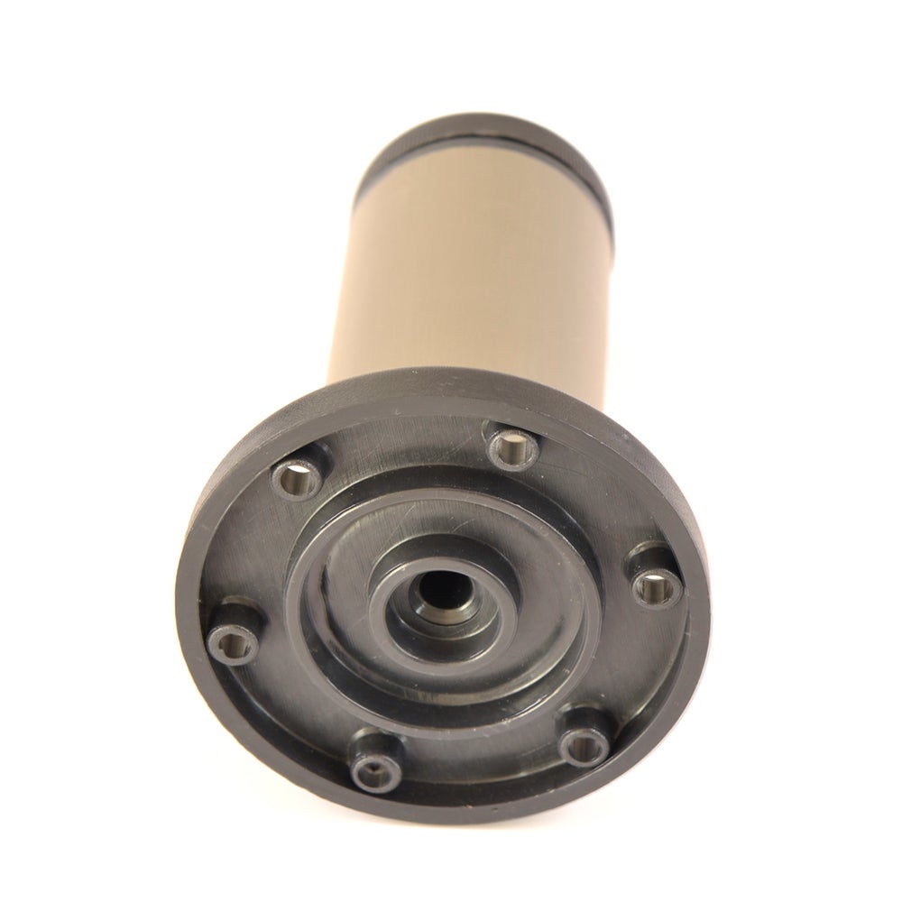 4 un. Pied de table rond en aluminium diamètre 40mm hauteur 400mm inox mat avec régulateur de nivellement - 3