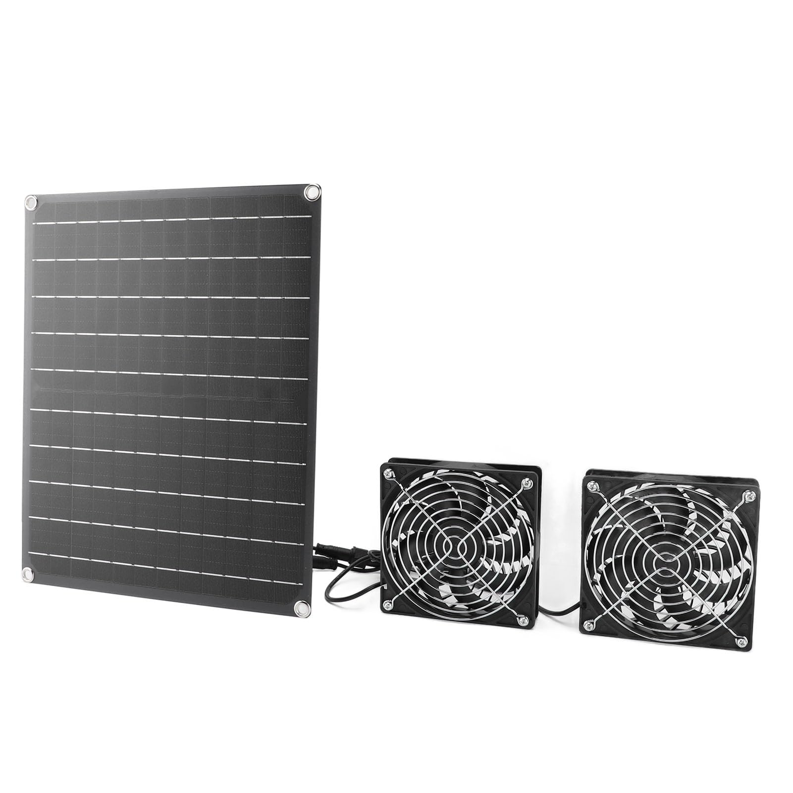 Exaustor Solar IPX7 À Prova D'Água Monocristalino 15W 12V Painel Solar Ventilador de Ventilação Galinheiro Casa de Animais de Estimação Estufa - 4