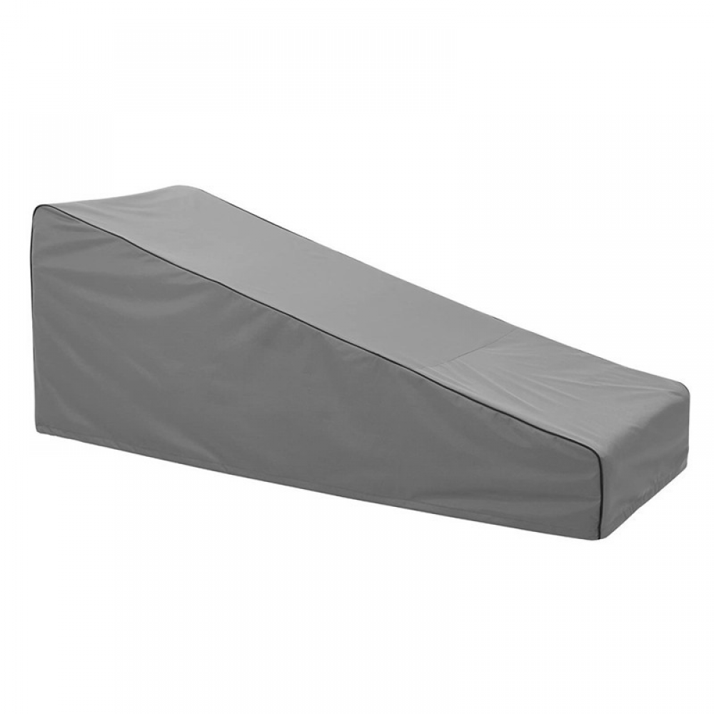 Pokrowiec na leżak ogrodowy w kolorze szarym, 208 x 76 x 41/79 cm, tkanina Oxford 210D, na leżaki ogrodowe w kolorze szarym, tkanina Oxford na meble o