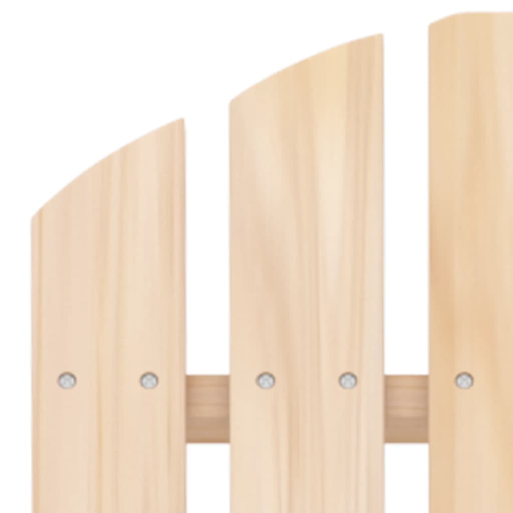 Chaise de jardin | Chaise d'extérieur Adirondack avec pouf bois de sapin solide CFW814331 - 6