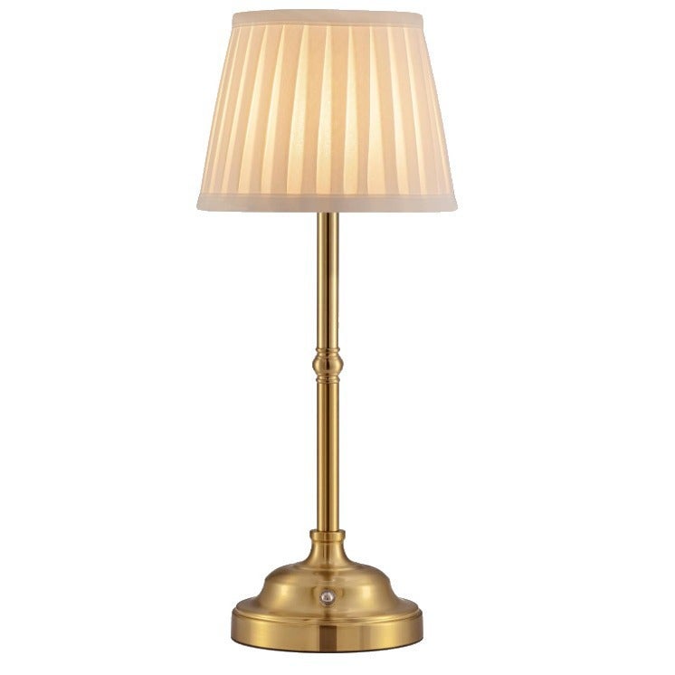 Bezprzewodowa lampa stołowa LED ze ściemniaczem - Retro lampka nocna - Akumulator - 1200 mAh - Nadaje się do wnętrz, na zewnątrz, do baru, sa