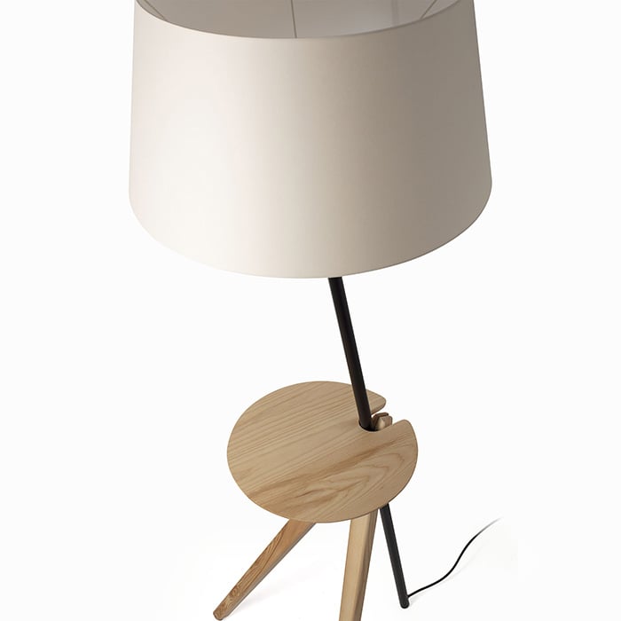 TREEWOOD, Lampadaire avec table basse, Faro Barcelona - 4