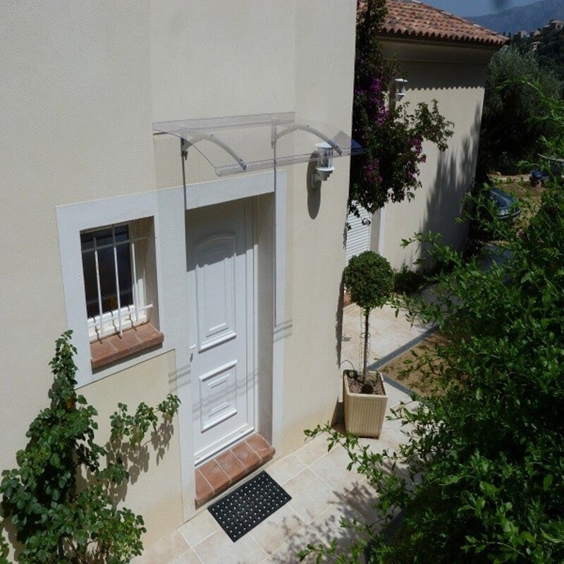 Toldo de Porta de Entrada Melanie - Cinzento Claro - 150x90 cm - 5