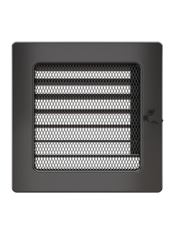 Grille De Ventilation 17x37 Graphite Avec Une Persienne
