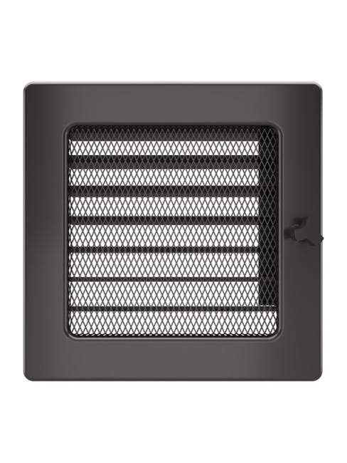 Grille De Ventilation 17x37 Graphite Avec Une Persienne Grille De Ventilation 17x37 Graphite Avec Une Persienne