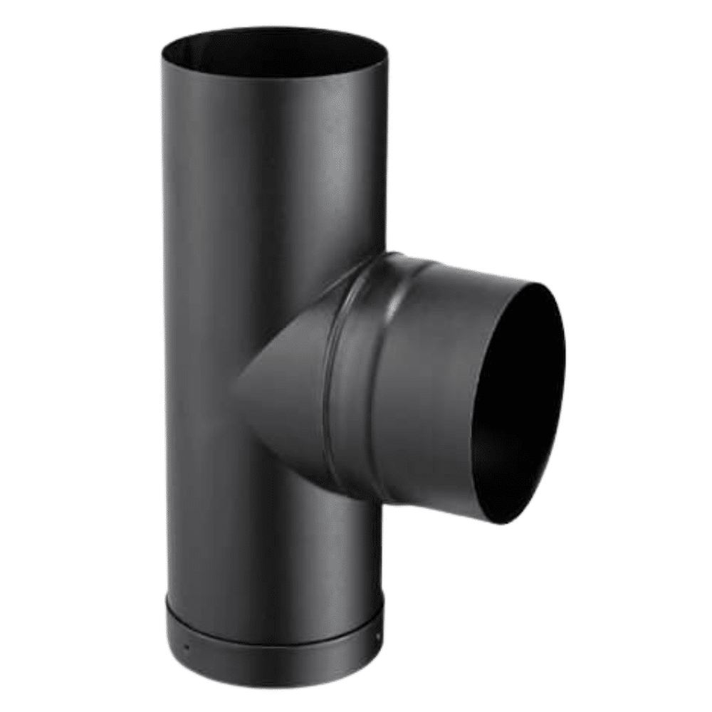 Kit numéro 1 raccordement mural conduit tubage + émaillé pour poêles à bois - Poujoulat - D.150mm - Flexible 5m - 4
