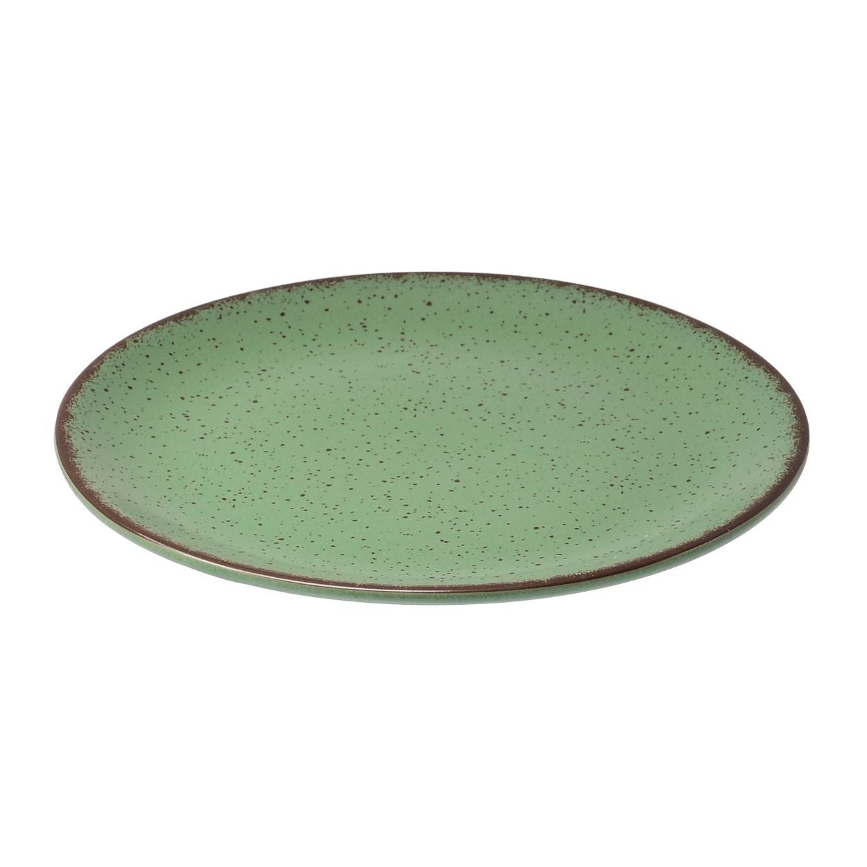 Talerz obiadowy Terra Green Estia porcelana zielony 27 cm 1 szt.