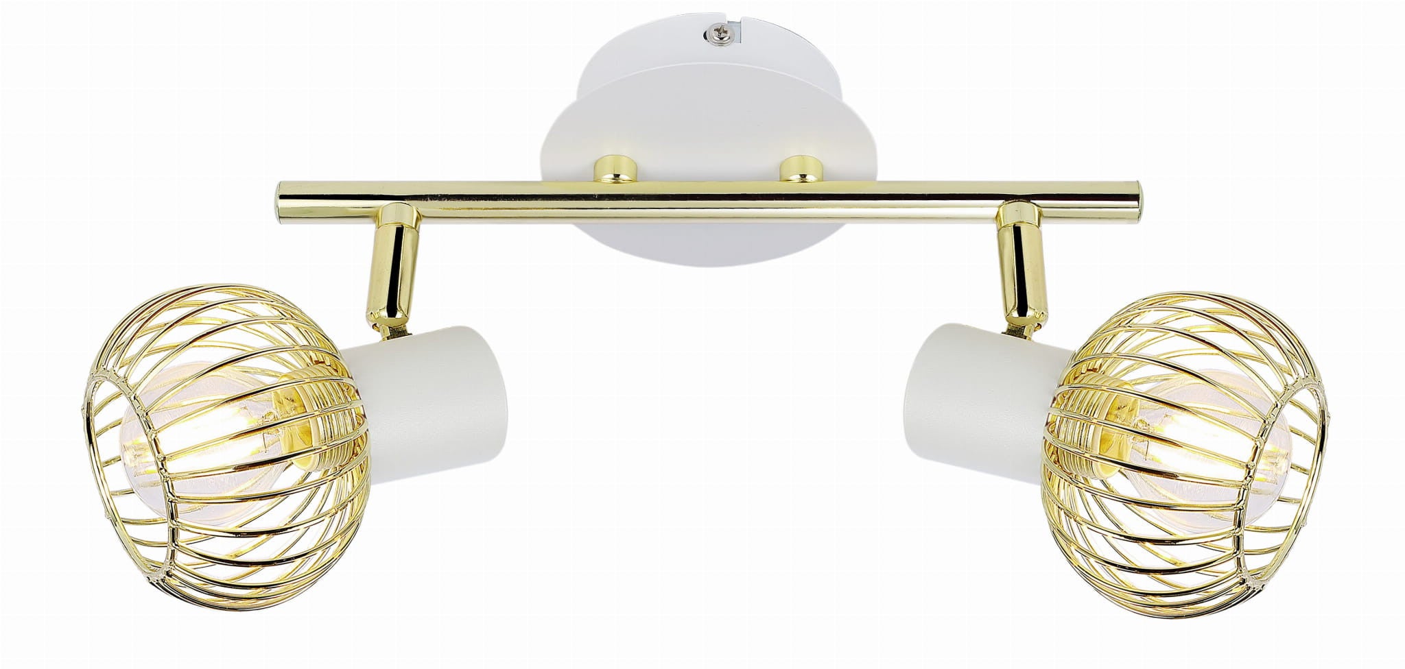 Lampa wisząca OSLO złoto-biała 2 x E14 x 40W wym: 15 x 26 x 8 cm Candellux
