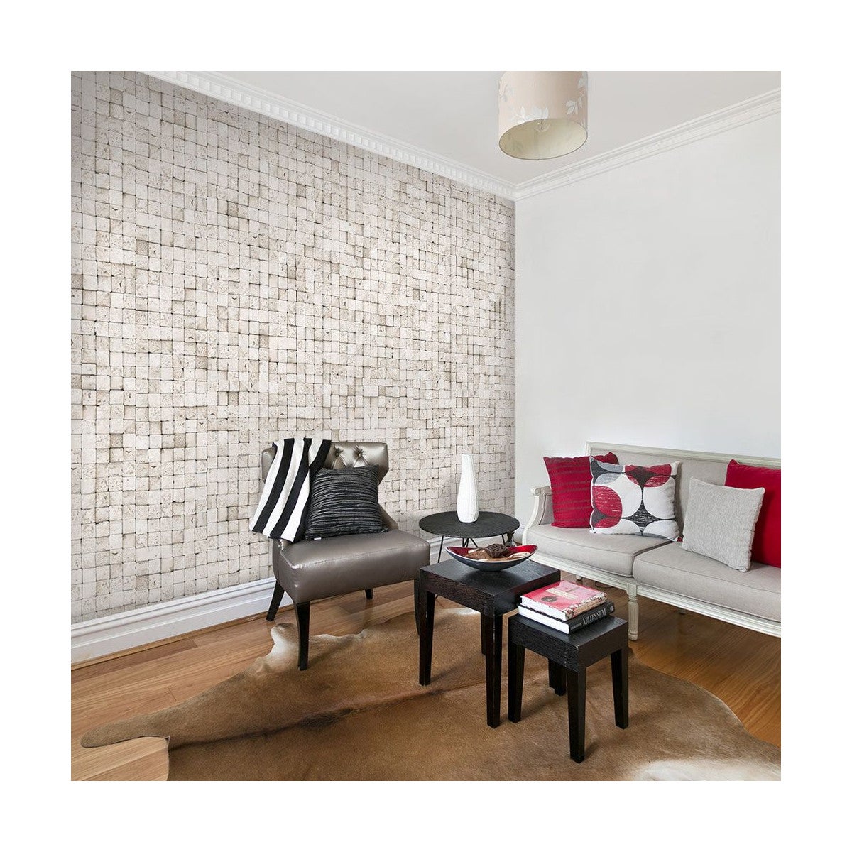Papier Peint Brown Grace 50x1000cm – Multicolore, Effet Texturé Chic