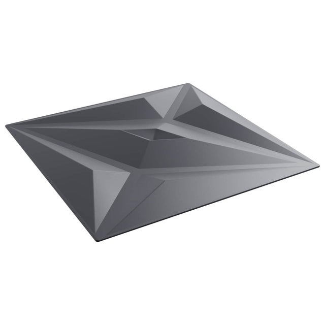 Panele ścienne 12 pcs Szara gwiazda 50 x 50 cm Pianka XPS vidaXL