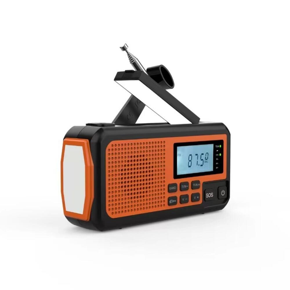 Radio Solaire D'urgence Météo AM/FM Manivelle Alarme SOS Batterie 4000mah Portable Lampe Led Item 13249780
