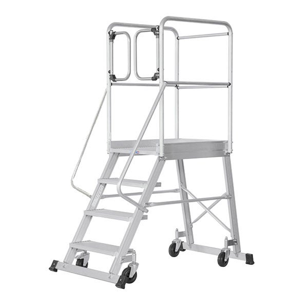 Plateforme roulante 4 marches - Hauteur max. de travail 2.97m - 6188/04-MCP