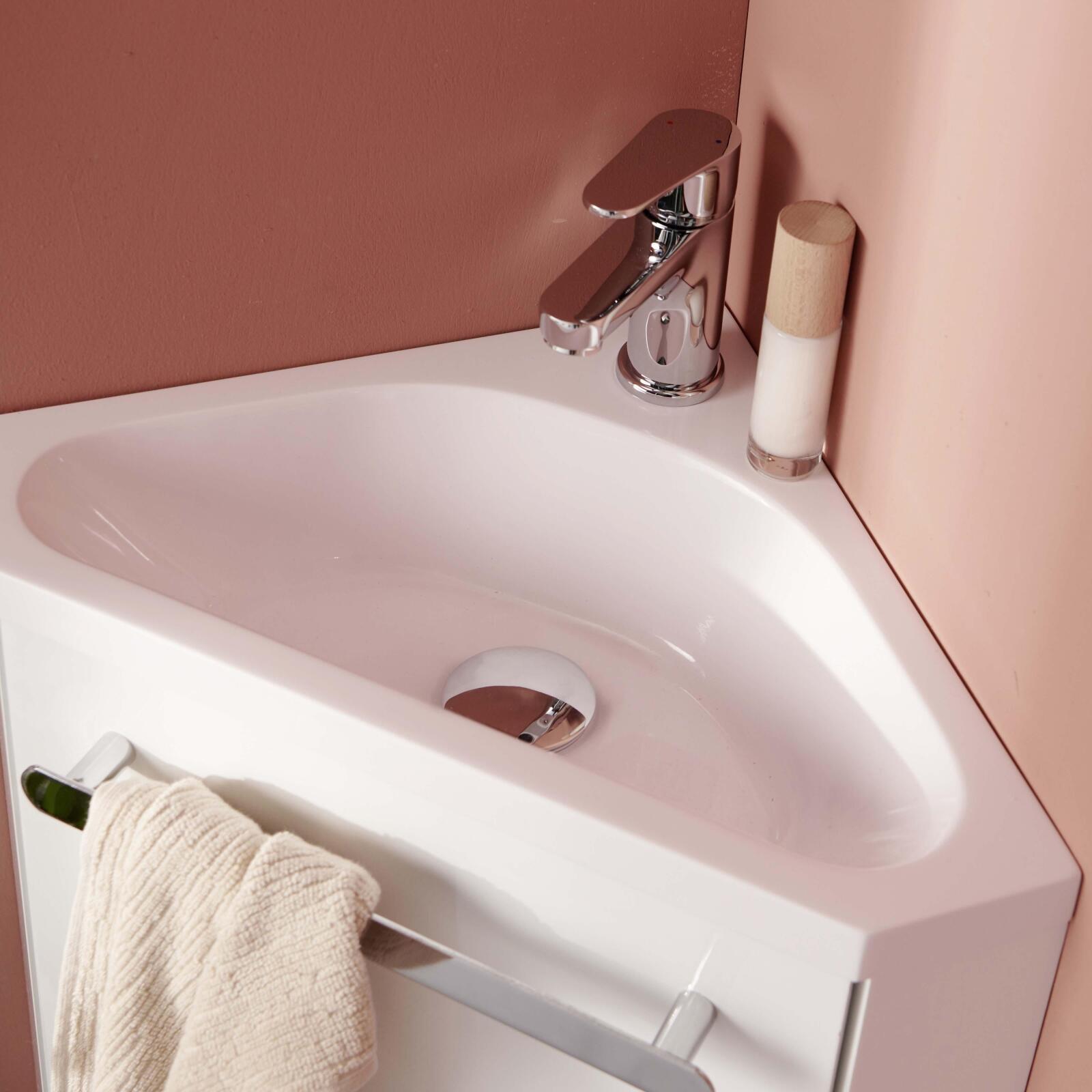 Meuble lave-mains d'angle SKINO - 5