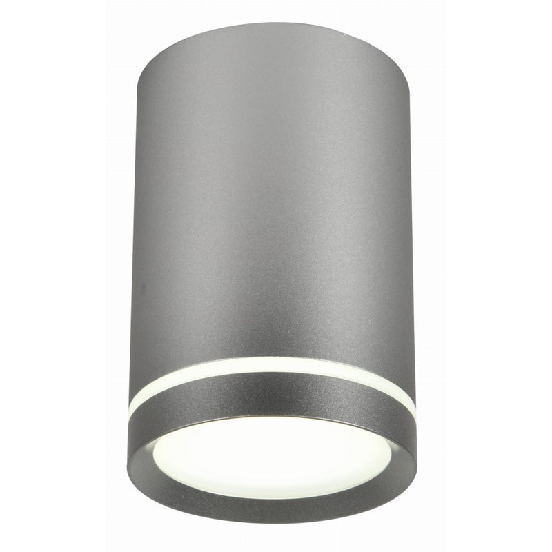 Reflektor sufitowy spot natynkowy Tuba okrągły srebrny 1xGU10x15W wym: 6,8 x 6,8 cm aluminium Candellux