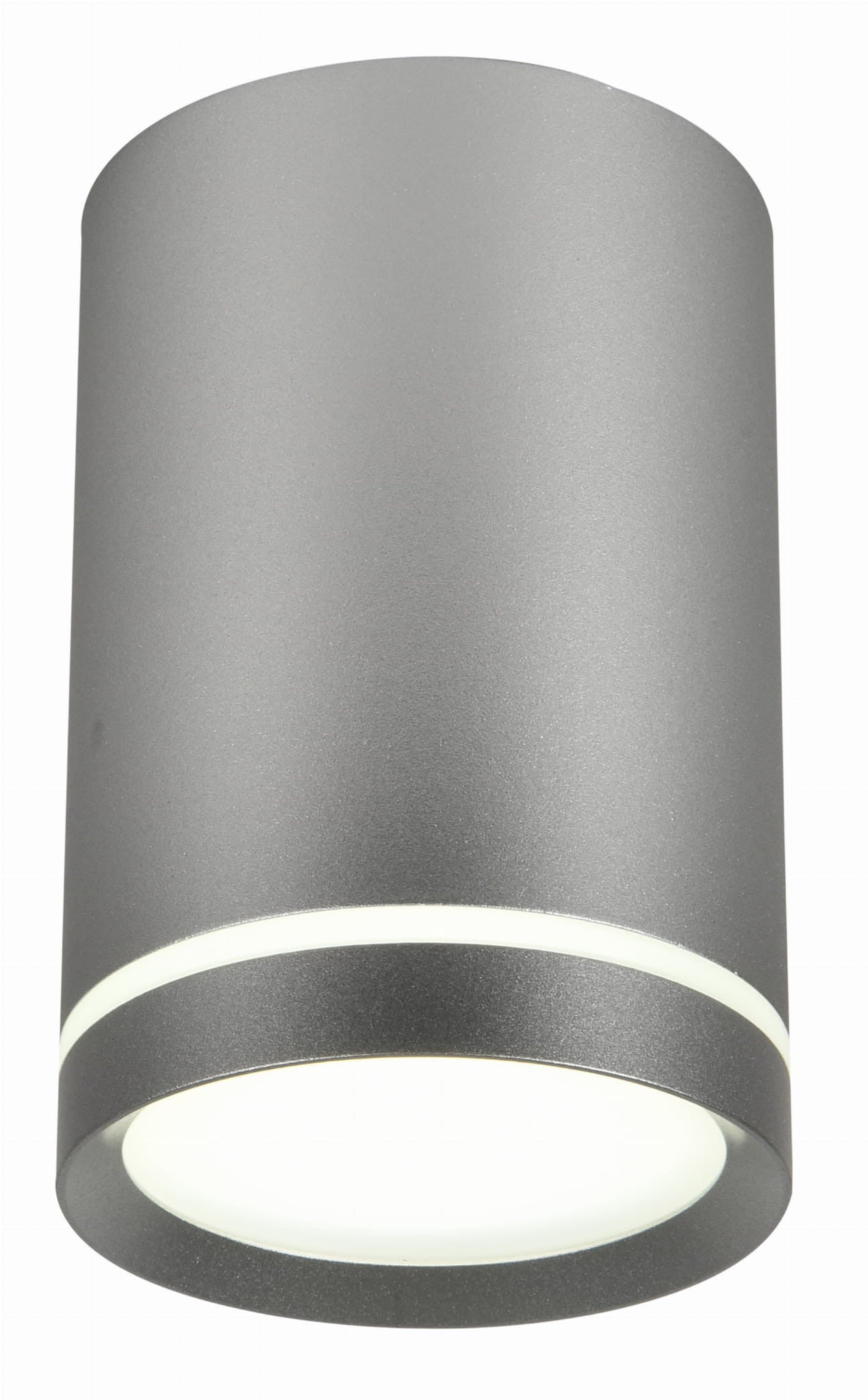 Reflektor sufitowy spot natynkowy Tuba okrągły srebrny 1xGU10x15W wym: 6,8 x 6,8 cm aluminium Candellux