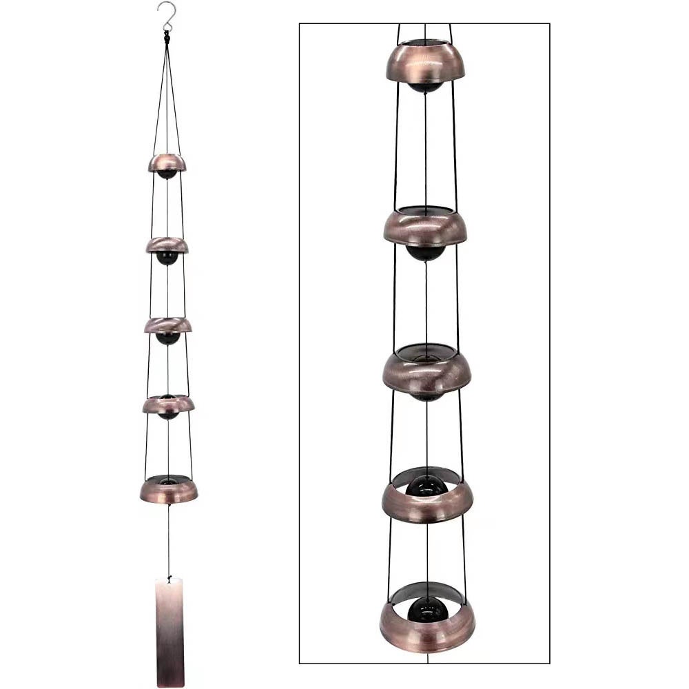 Campanas de viento de cobre, campanas de viento de templo, campanas de viento feng shui para la decoración exterior del patio a la casa
