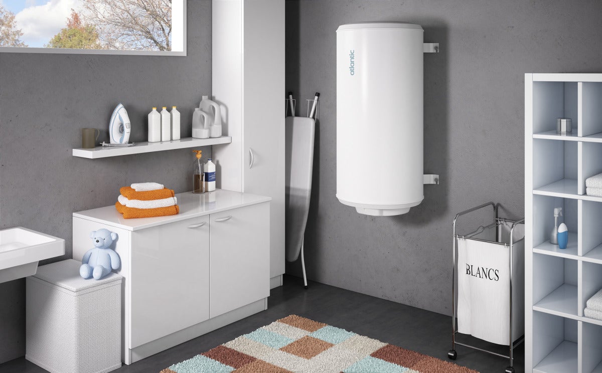 Chauffe-eau électrique vertical mural compact CHAUFFEO 150L - ATLANTIC ...