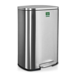 KLARSTEIN - Pattumiera con Sensore Touchless, 50L, Secchio della Spazzatura in Acciaio Inox, Soft-Close, Pannello di Controllo, Bidoni della Spazzatura per Cucina e Ufficio