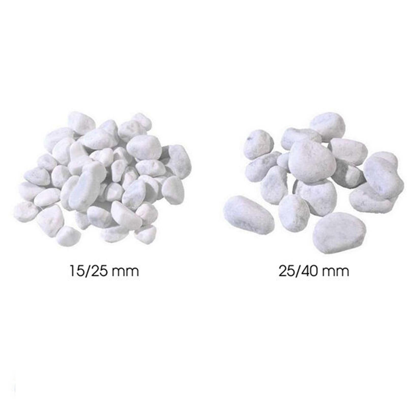 Decorspace 25 kg guijarros de jardín blancos guijarros decorativos blancos de carrara en bolsas (25/40 mm) - 4