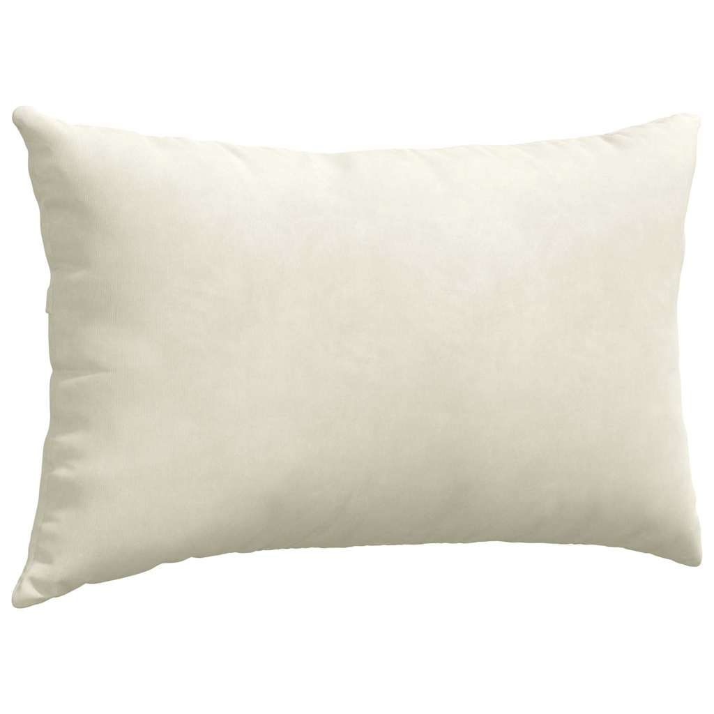 vidaXL Coussins de canapé 2 pcs Crème 50 x 30 cm - 5