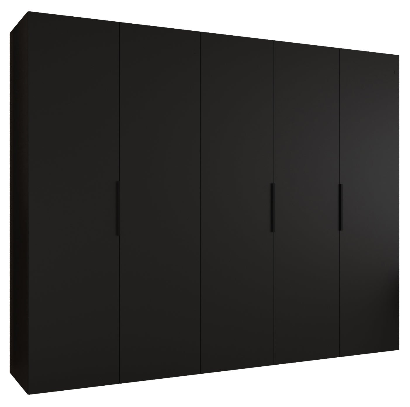 Szafa uchylna otwierana Marbella 1 250 x 52 x 202 cm czarny + u. czarny Abiks Meble