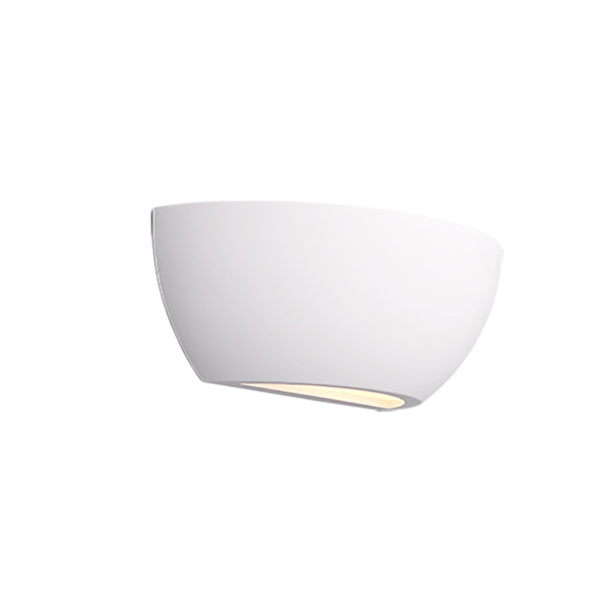 Kinkiet ścienny Roma biały 1xE14x28W wym: 9,5 x 24,5 x 24,5 cm ceramika / gips IP20 Trio