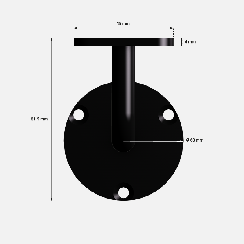 Kit main courante sapin avec supports de fixation, Claro KORDO - 5