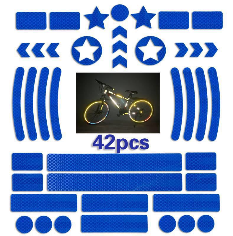 Kit D'Autocollants Réflecteurs Noirs Luxshield - Cercles - Pour Vélo Et Scooter - BK-UNI-RBUB-K