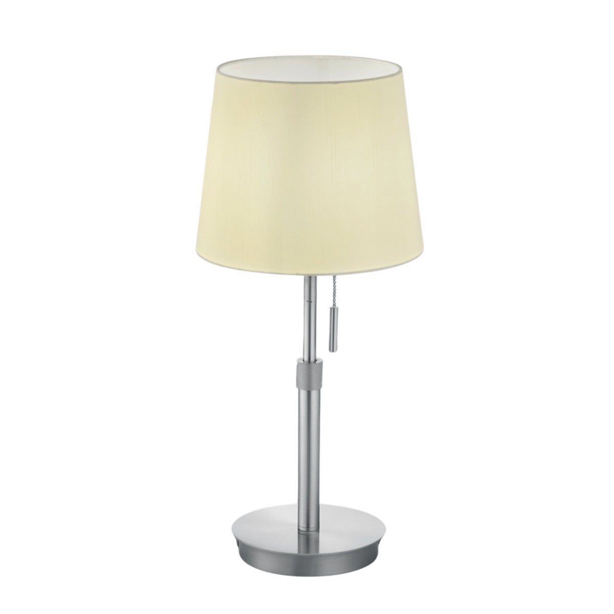 Lampa stołowa LYON srebrno-biała 1xE27x60W metal wym:56x23,5x25,5cm IP20 Trio