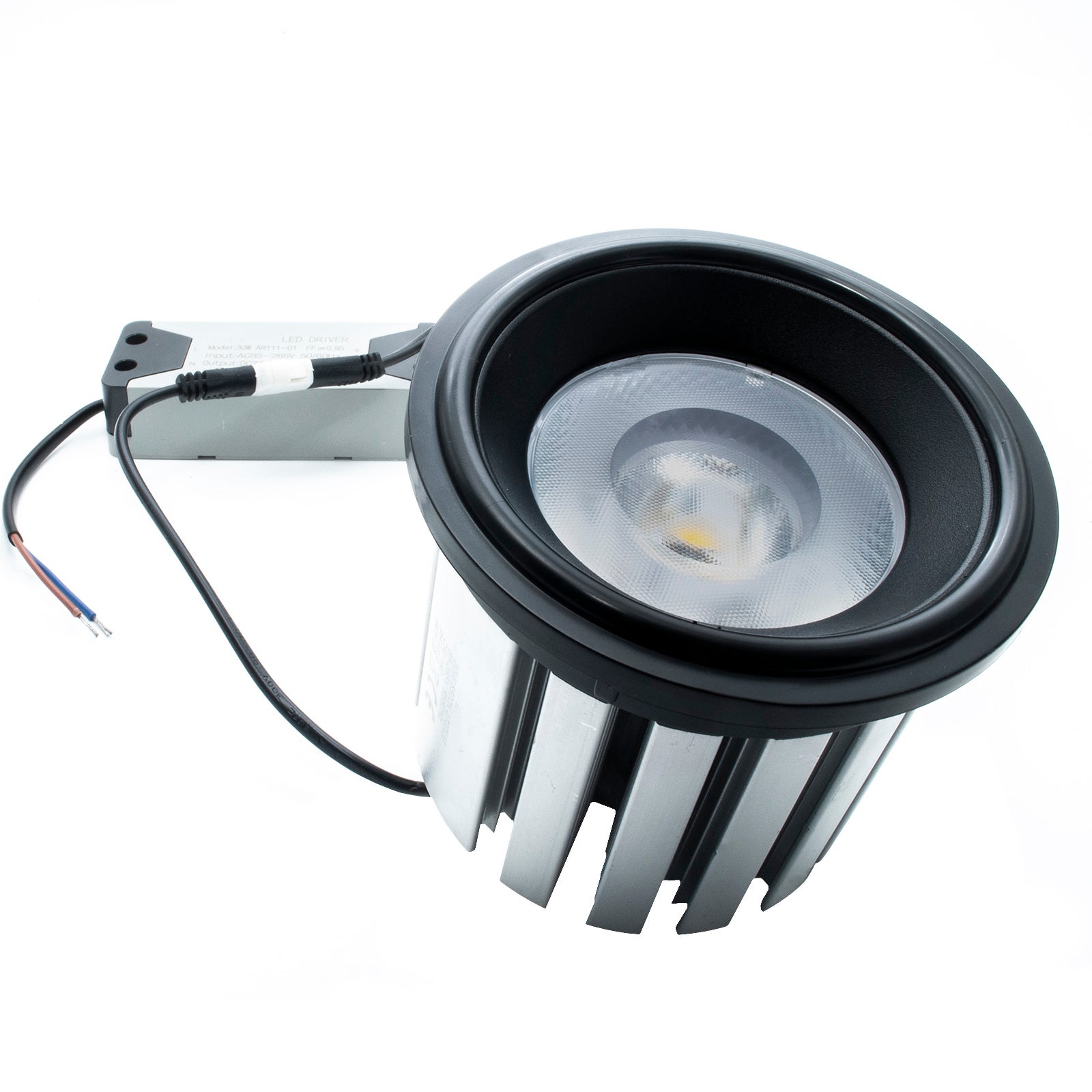 60W AR111 LED 60W double spot encastré plafonniers magasin 230V 5400lm COULEUR NOIRE 6000K LUMIÈRE - 3