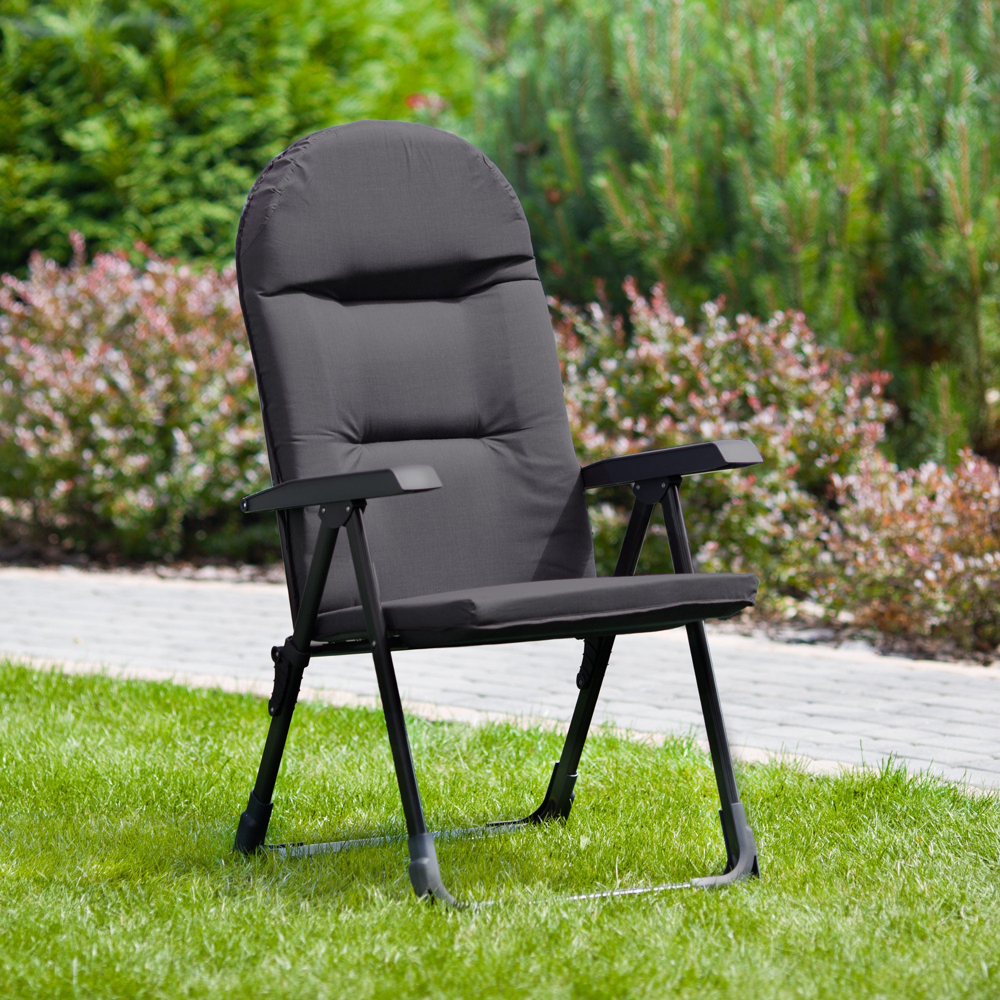 Fotel ogrodowy rozkładany Galaxy antracytowy Patio - 2