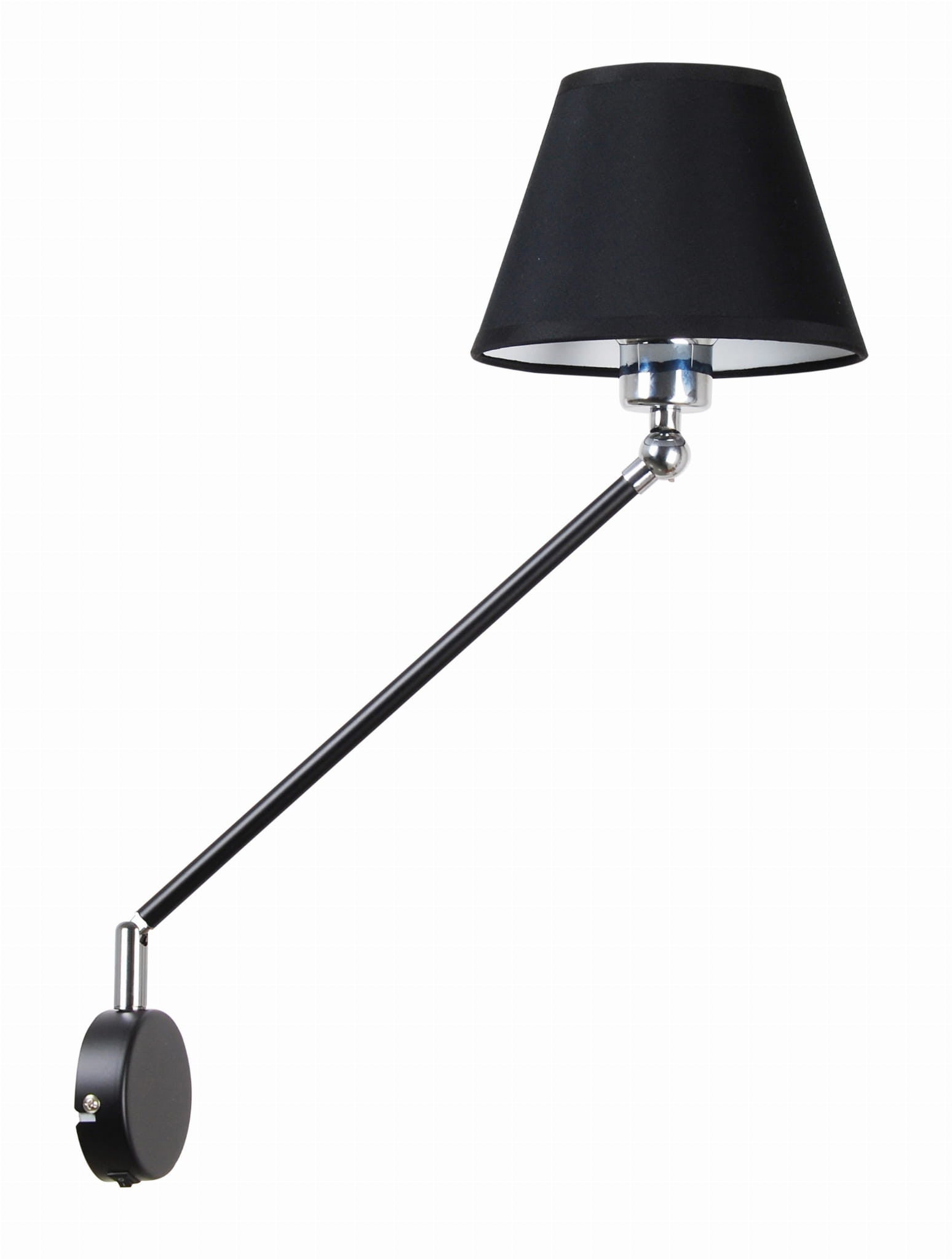 Kinkiet ścienny Filly czarny-chromowany-biały 1xE14x40W wym: 47 x 39 x 18 cm metal IP20 Candellux