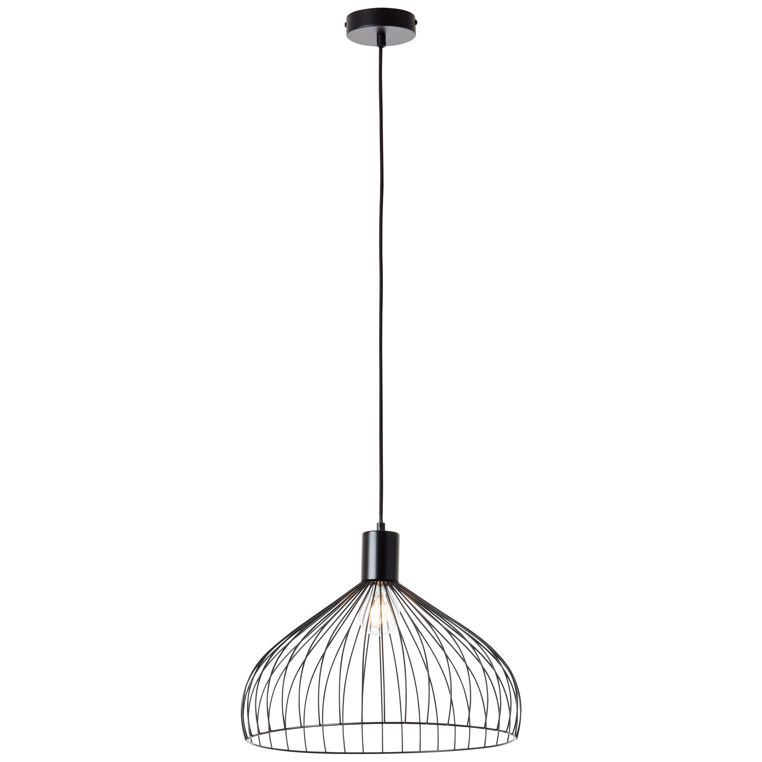 Brilliant Lampa wisząca Erena 38cm jasnoróżowy metal/drewno 1x A60, E27, 60 W, pasuje do zwykłej żarówki (brak w zestawie) - 3