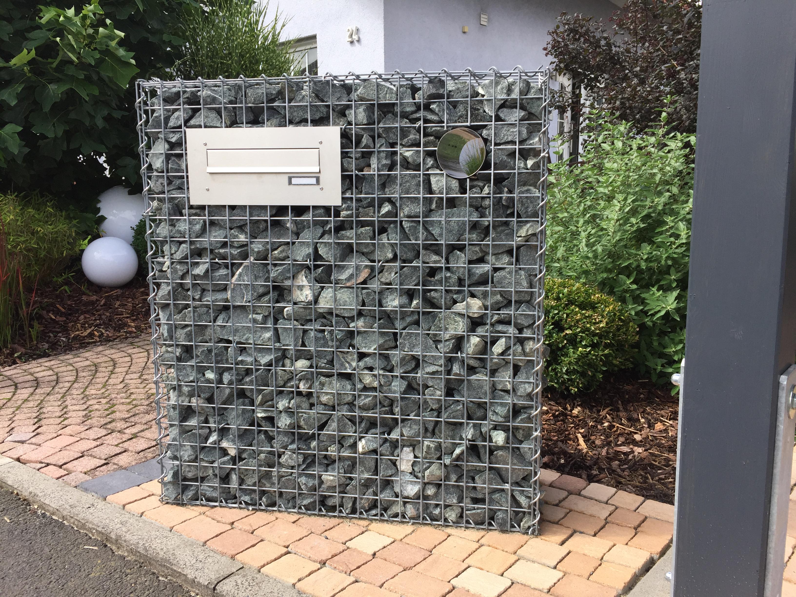 Gabiona - Gavión de acero galvanizado 100x90x30cm (LxAxP), malla 5 x 5cm, Espiral, jaula metálica para muro o jardín - 5