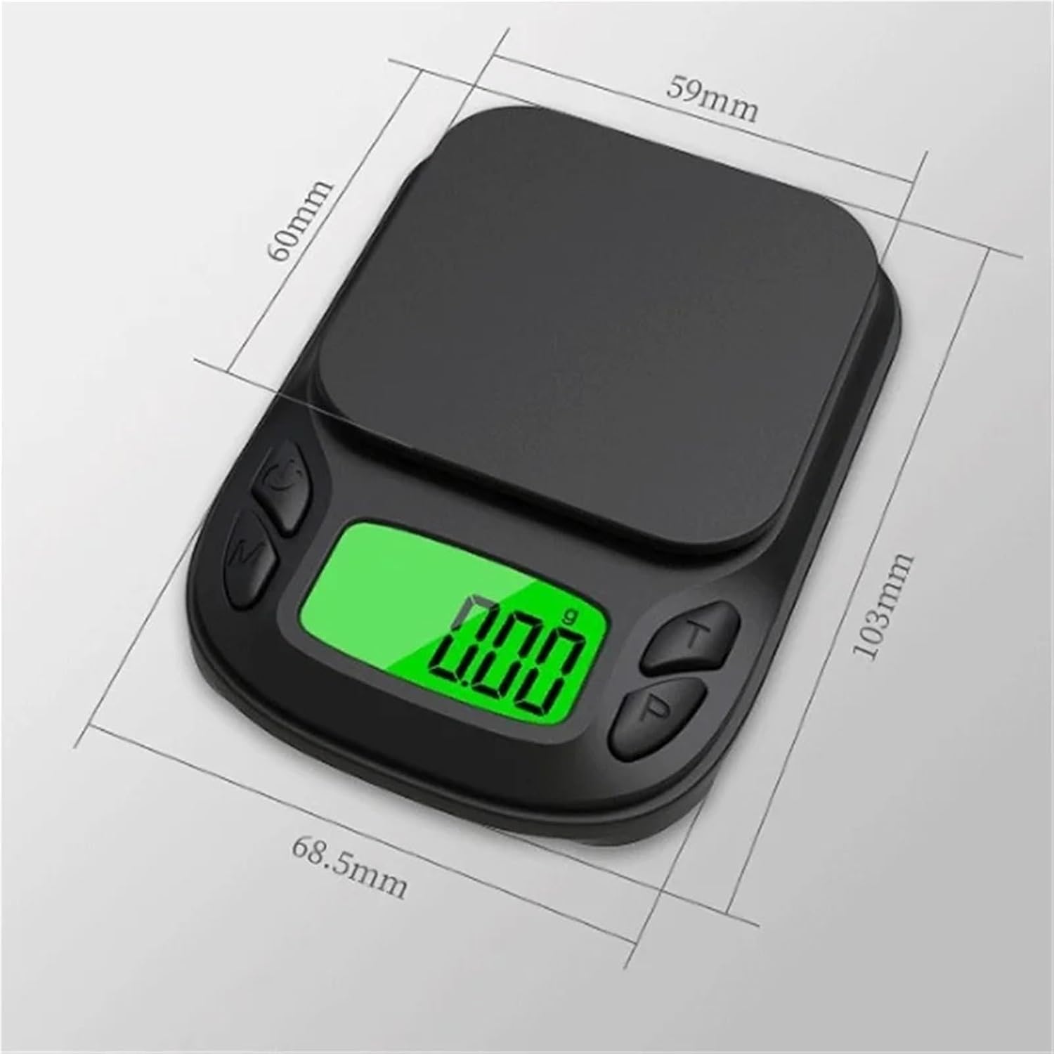 1000 g / 0,01 g de précision, balance de précision pour pièces et or, balance numérique mini multifonction avec calibration et fonction , 7 unités - 2