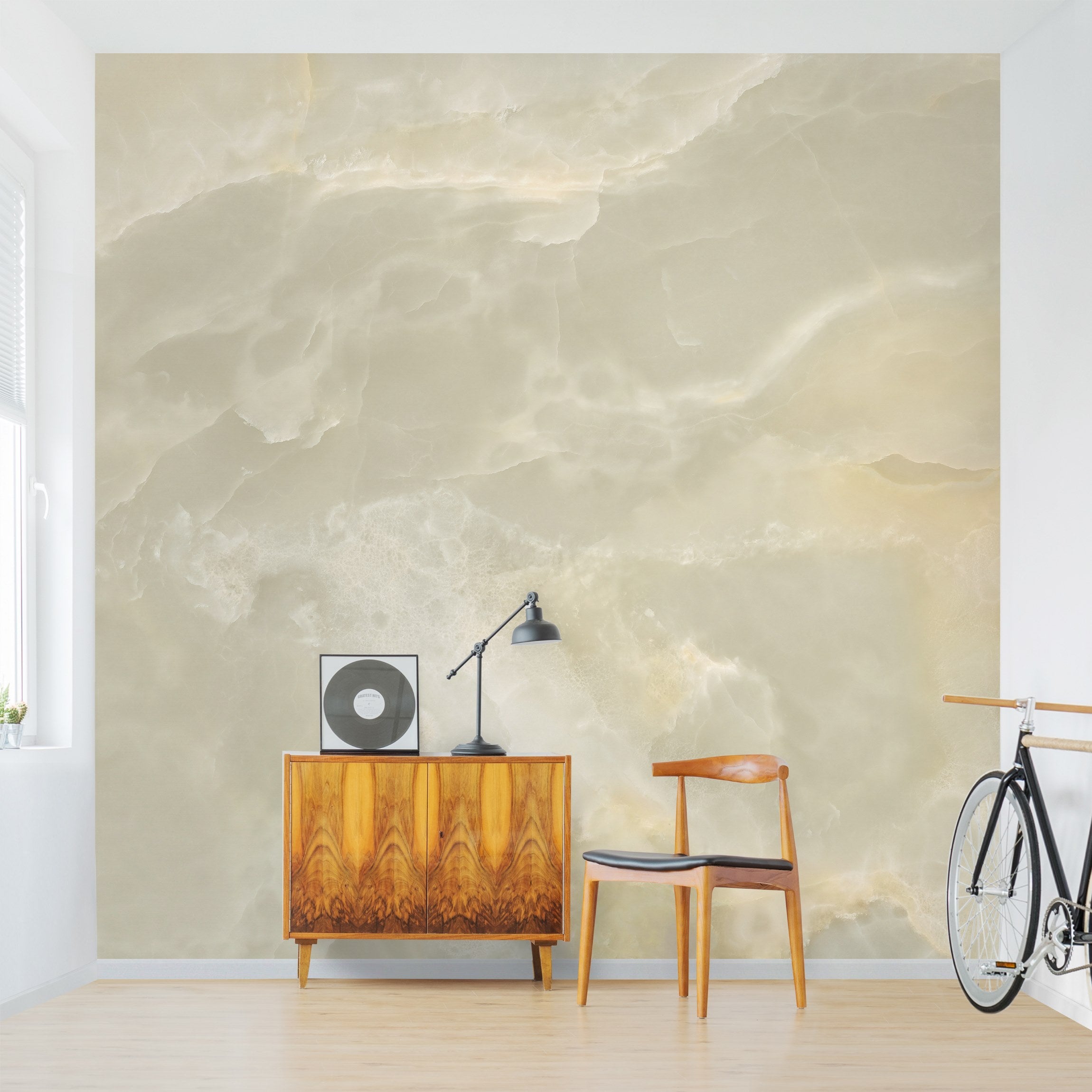 Papel pintado fotomural mármol 3d estampado imitación piedra 80 - salón dormitorio cocina pasillo - tnt 288 x 288 cm premium