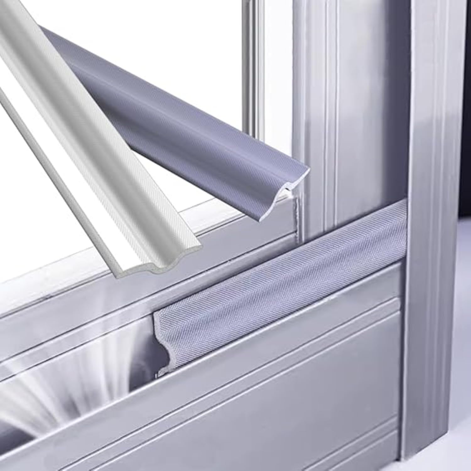 Junta de ventana, junta de ventana corredera, doble hibernación, junta de ventana estanca, gris (6 metros) - 3