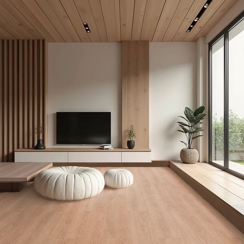 Arquiservi - Piso Laminado AC5 8mm (59,93 m²) Piso resistente à água, sem bisel, fácil montagem. Carvalho Fuego - 5