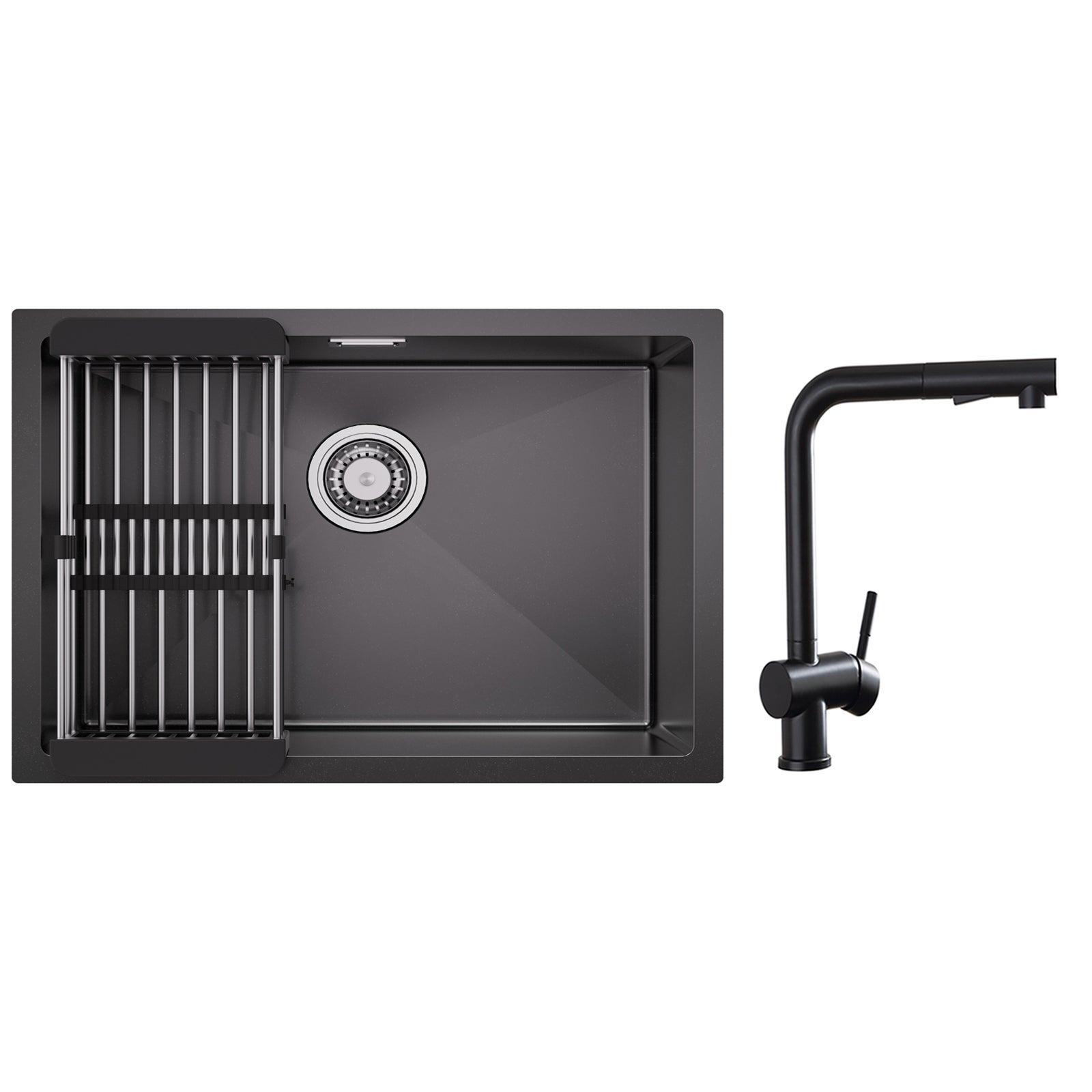 Fregadero de Lavabo Fregadero de Acero Inoxidable 60×44CM con