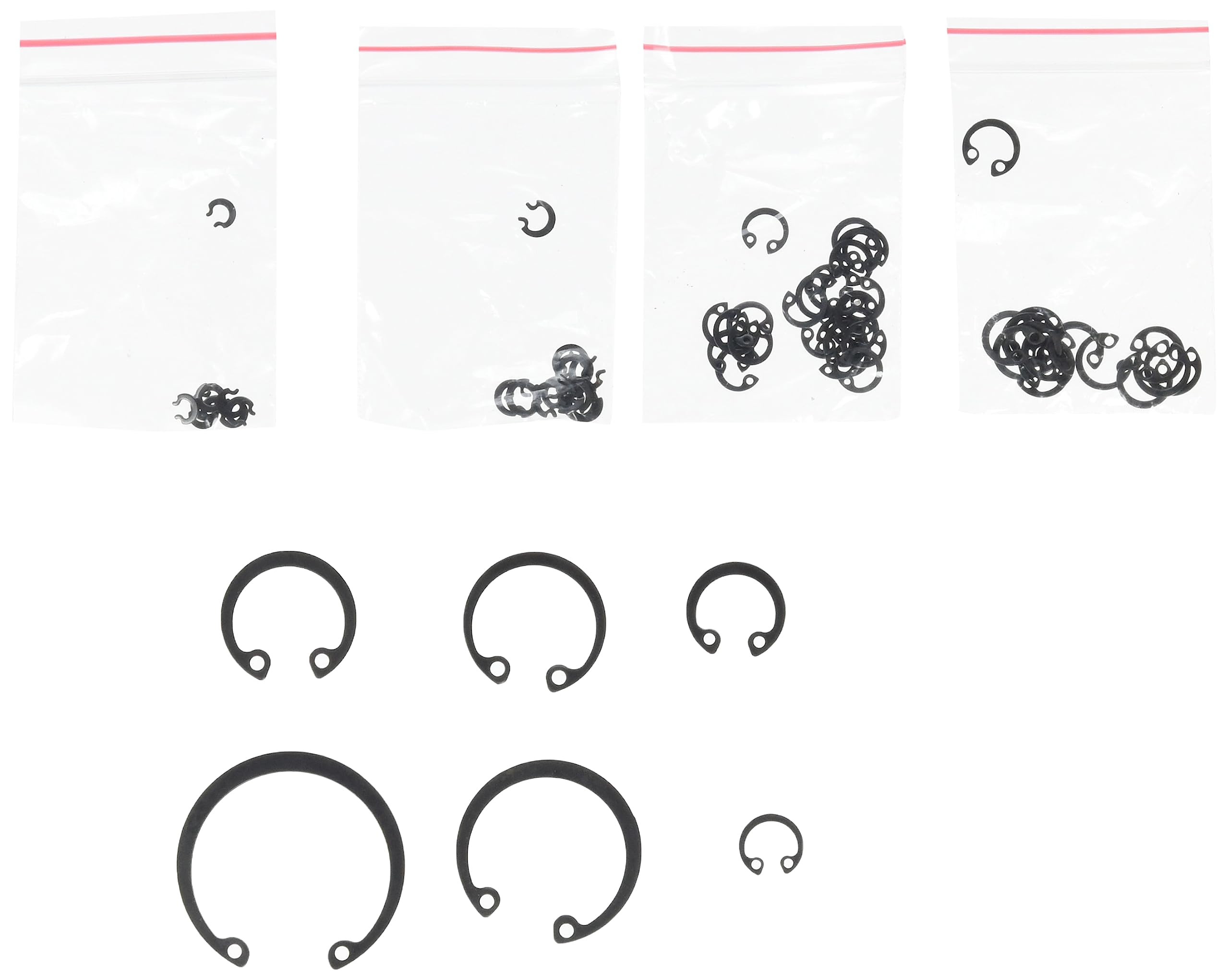 Kit 300 Circlips Pour Arbres Extérieurs 3-32mm - BGS8046 - Minuteries Cycle