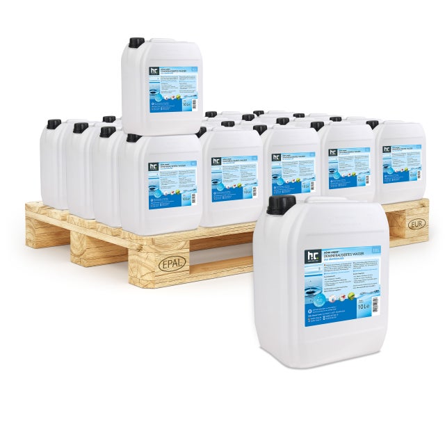 40 x Eau déminéralisée Höfer Chemie® en bidon de 10 L