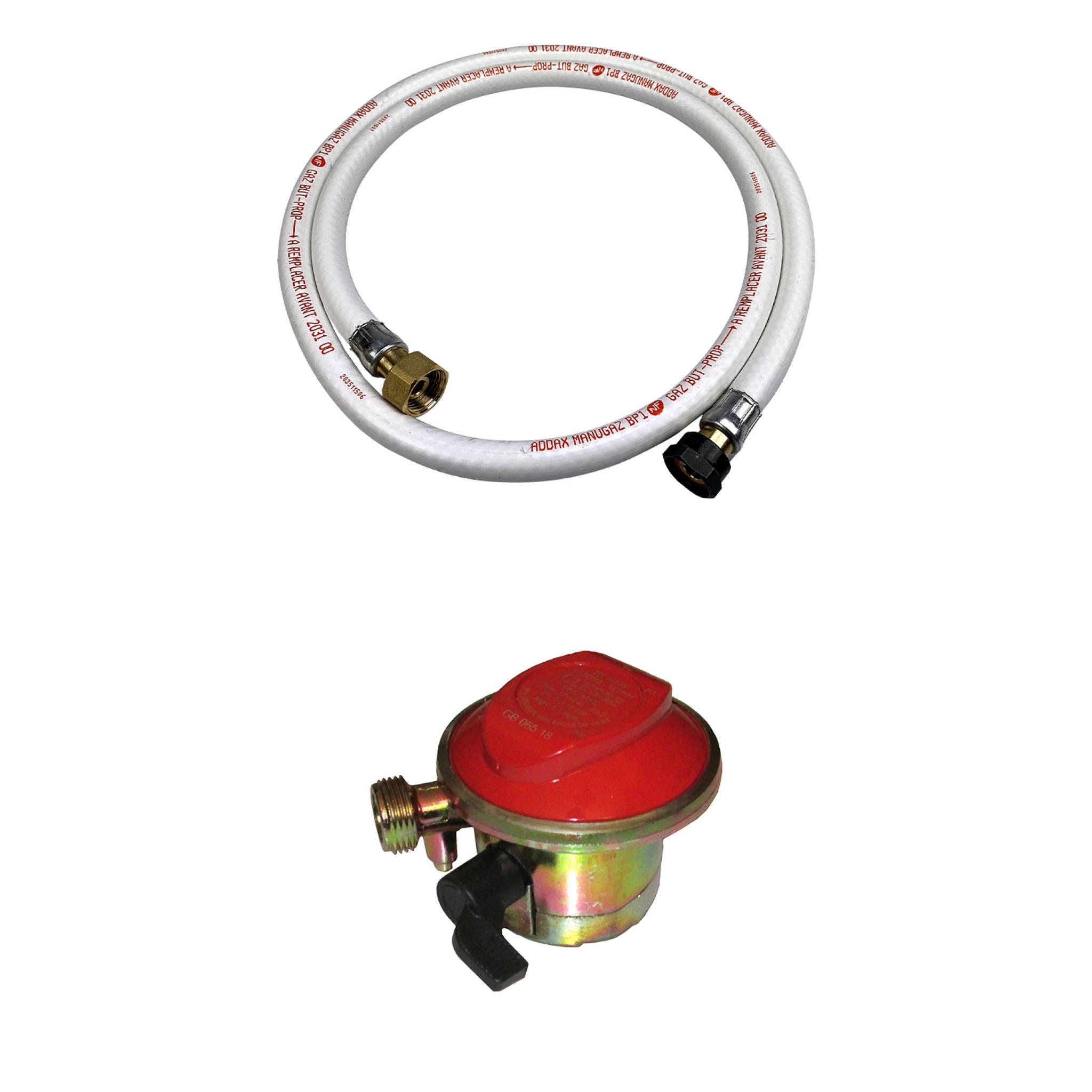 Set di tubi del gas composto da regolatore di pressione 50 mbar e tubo flessibile 150 cm – ideale per barbecue, radiatori, fornelli a sgabello e fornelli a gas, lampade, ecc Set di tubi del gas composto da regolatore di pressione 50 mbar e tubo flessibile 150 cm – ideale per barbecue, radiatori, fornelli a sgabello e fornelli a gas, lampade, ecc