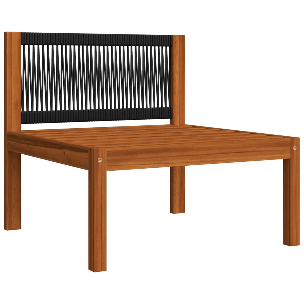 Salon bas de jardin en bois Beige 3 personnes - 6