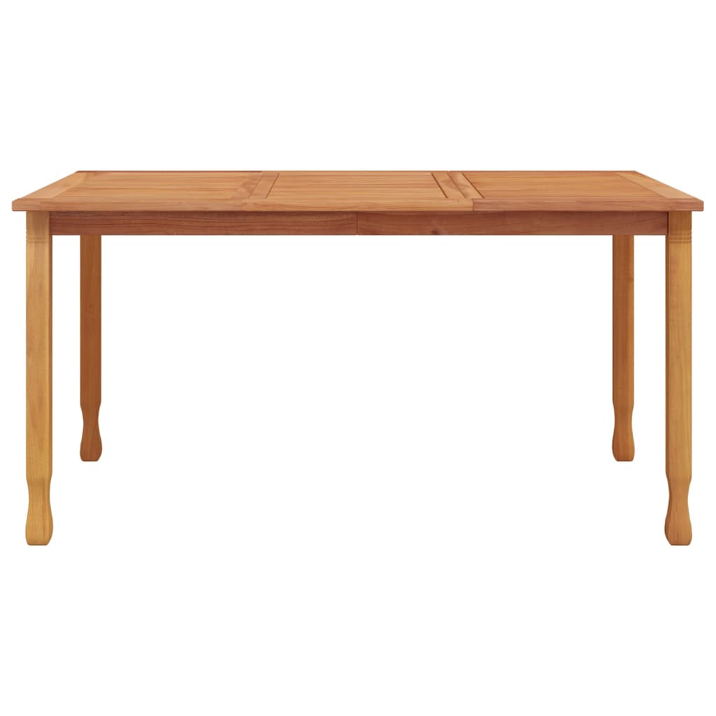 Table à d?ner de jardin 150x90x75 cm bois massif de teck - 3