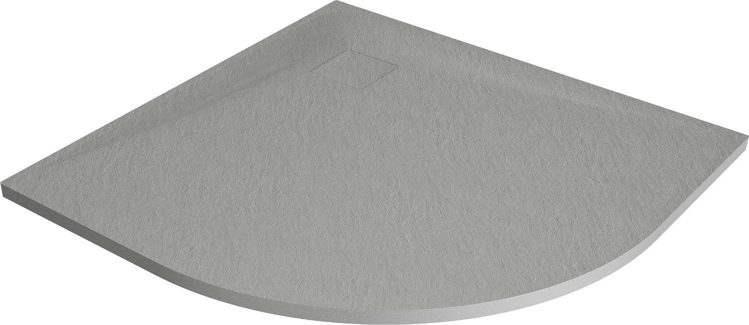 Mexen Bert brodzik półokrągły SMC 80 x 80 cm, szary - 4KR618080