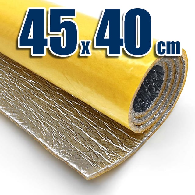 Panneau isolant thermique autocollant (45x40cm) - Facile à poser sans outils : fenêtres, portes, fourgons, camping-cars, compteurs...